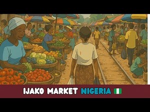 Ijako Market Nigeria 🇳🇬 | Street Food & Culture Tour