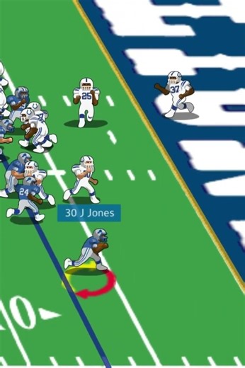 1985 Colts vs Lions (highlight) James Jones touchdown run.