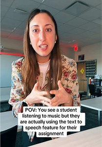 High School Student Uses Text-to-Speech for Assignment