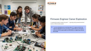 Firmware Engineer Career Exploration 101 Grades 4-12 PPTX Slides Career Lesson