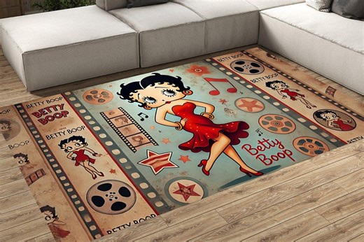 Betty Boop Rug, 3D Printed Movie Decor - Etsy