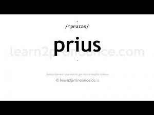 How to pronounce Prius | English pronunciation