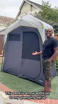 You’ve NEVER seen a camping bathroom like this!🏕️#glampinglife #vanlifevibes #glamping #bathroom