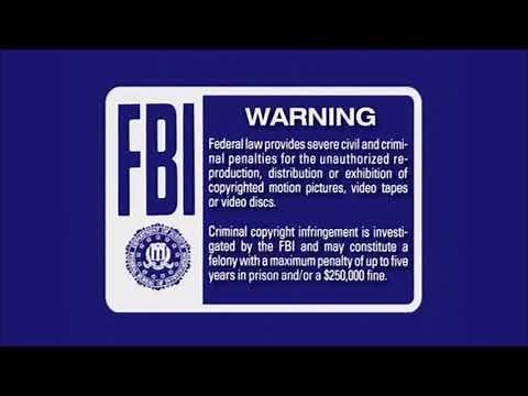 Blue FBI Warning Screens (2000-2003) (Widescreen) (DVD Quality)