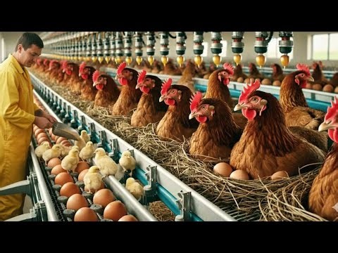 Inside the Chicken Factory – Million-Dollar Chicken and eggs Made| Full Process