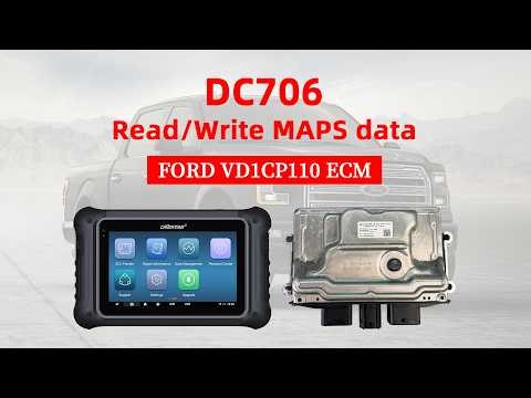 DC706 + MP001 Tutorial | How to Read & Write MAPS Data on Ford VD1CP110 ECM
