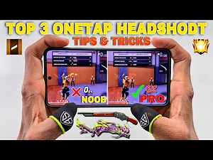 One tap headshot tips and tricks free fire setting, sensitivity, HUD, mobile setting with handcam