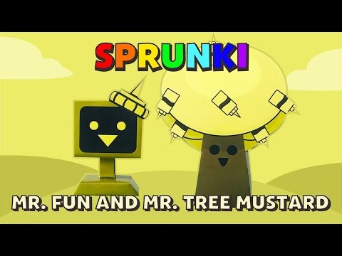 I MADE SPRUNKI MUSTARD | How to make Sprunki Mr Fun Computer and Mr Tree Mustard papercraft