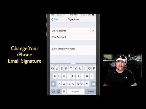 How To Change Your iPhone Email Signature