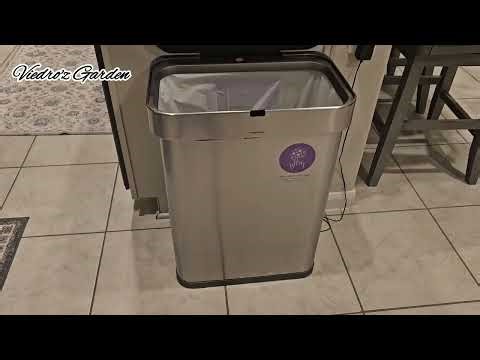 Best Kitchen Trash Can? simplehuman 45 Liter Hands-Free Step Can Review