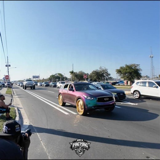 Infiniti fx on gold dub floaters