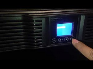 Vertiv Liebert GXT4 3000RT230 UPS Start UP Turn Off and On Screen