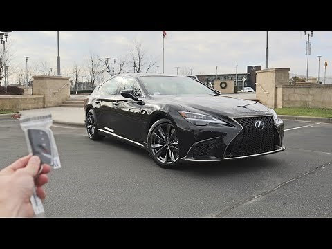 2022 Lexus LS 500 F Sport: Start Up, Test Drive, Walkaround, POV and Review