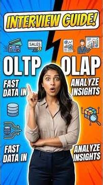 OLTP vs OLAP Explained in short for interview 🖥️ #shorts #sql #data #datascience