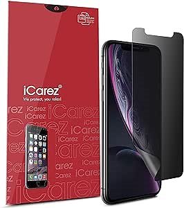 Amazon.com: iCarez Privacy Screen Protector for iPhone 11 / iPhone XR 6.1-Inches, 1-Pack 4-Way 360 Degree Anti Spy : Cell Phones & Accessories