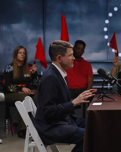 James Talarico debates 20 undecided voters. | Jubilee