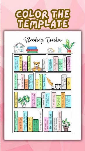 Reading Log Template | Print, Color & Track the Books You Have Read with STYLE