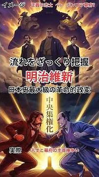 【明治維新】日本史最大の革命的政変をざっくり解説#Shorts #歴史 #文化 #学びなおし #明治維新 #江戸幕府 #徳川慶喜 #日本史