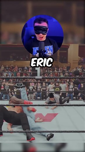 Can I win a match in WWE 2K BLINDFOLDED? #shorts