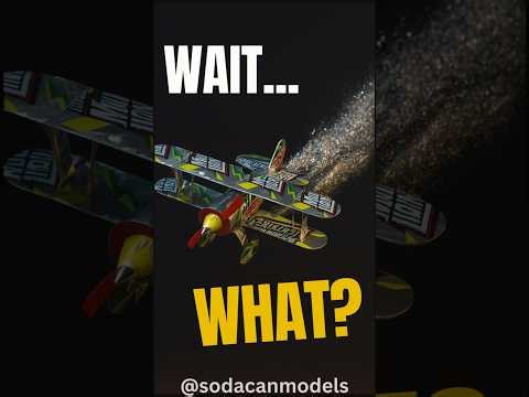 Can you really build a Pitts Special biplane from soda cans?? 🤔 #shorts