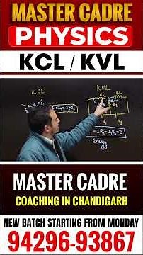 KCL & KVL Explained | Master Cadre Physics | Kirchhoff’s Laws Made Easy #competitionguru