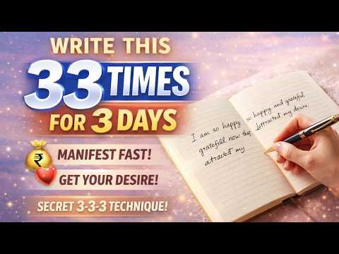 This 333 Method Can Change Your Reality in 3 Days 😳