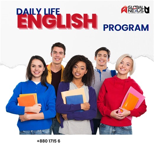 Global on Instagram: "✨ Daily Life English Speaking Program 🌍 🗣️ Speak English Confidently in Everyday Life ✅ Everyday Conversation Practice 📘 Basic to Advanced Speaking ✅ Real-Life English Situations 💪 Confidence Building Sessions ✅ Easy & Practical Learning Method 🎓 For Students, Job Seekers & Professionals 📩 Inbox us now & start your journey today Global Nexus Our Journey, Your Story 📞 Hotlines:+880 1715 686 906 | +880 1712 944 383 ✉️ Email: aureett@yahoo.com 📍 Address: 216 Sher-e-Ban
