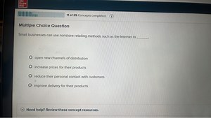 Small businesses can use nonstore retailing methods such as the... | Filo