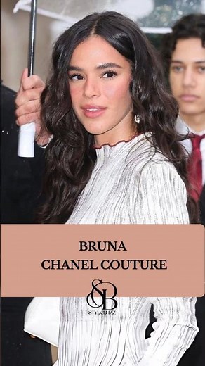Bruna Marquezine at Paris Fashion Week | Chanel Haute Couture #stylebuzz #brunamarquezine