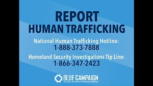 If you ever suspect human trafficking, report what you saw to the HSI Tip Line or the National Human Trafficking Hotline, including as much detail as possible about the suspected trafficker or victim. Learn more about indicators of human trafficking on our website: https://bit.ly/3m251K3 | U.S. Department of Homeland Security Blue Campaign