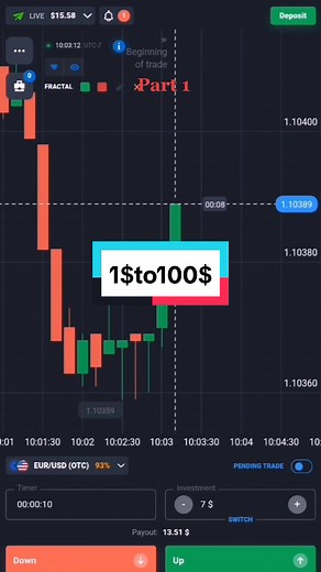 Quatex Binary Option Trading: 1$ to 100$ - Sections 3 Part 1