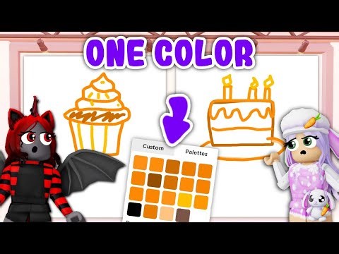 SPEED DRAW But Using ONE COLOR With MOODY! (Roblox)