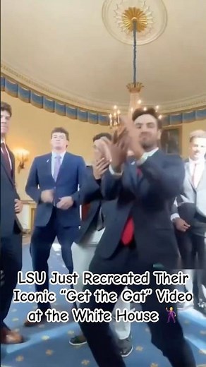 LSU Just Recreated Their Iconic “Get the Gat” Video at the White House 🔥