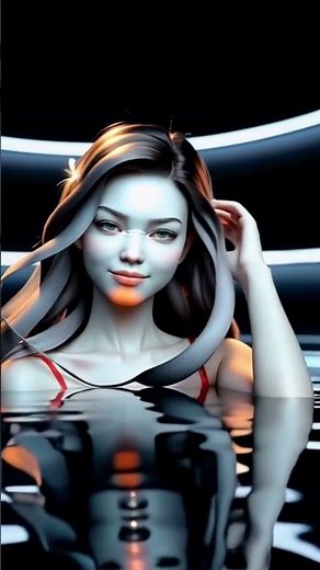 A Cinematic 3D Girl With Intense Gaze | AI Art Animation #shorts