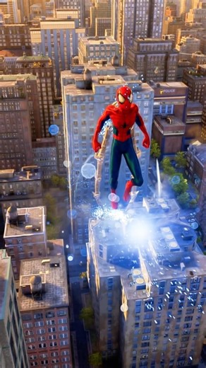 HIGHEST FALL! 😱 Ultimate Classic Suit is Clean! | Spider-Man 2 #Shorts