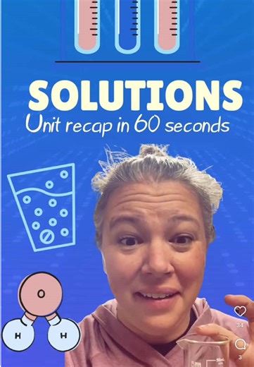 Solutions Unit - tbh not the most exciting topic, but I’ve got a couple fun labs and students found this unit easier than the last few 😎 🧪Day 1: Solubility Intro & Factors Lab 🧪Day 2: Curves & Gas Solubility Lab 🧪 Day 3: Molarity & Dilutions & Kool-aid Lab 🧪 Day 4: Quiz & Properties of Water Reading 🧪 Day 5: DR Reactions, Net Ionics & Review Stations 🧪 Day 6&7: Review & Test Comment YES PLEASE and I’ll DM the link to this 💧Solutions Unit Bundle💧 or find it on my TPT ✨DenmanChem✨ #chemis