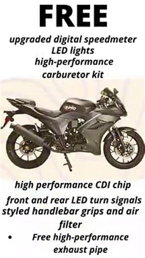 X-PRO 125cc Motorcycle with Manual Transmission, Assembled in Crate!