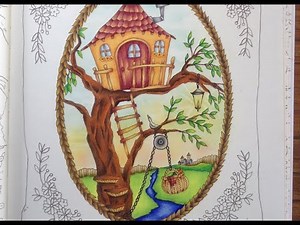 ROMANTIC COUNTRY coloring book - tutorial part 4