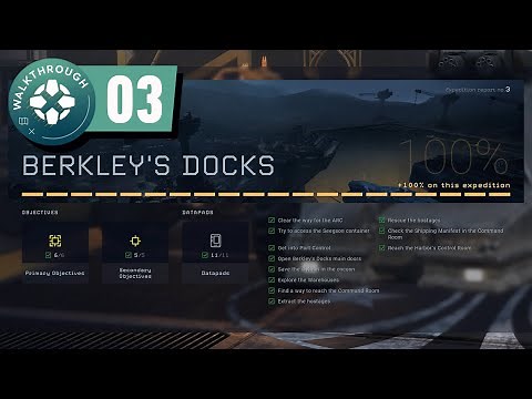 Aliens: Dark Descent Gameplay Walkthrough - Berkley's Docks (All Datapads and Blueprints)
