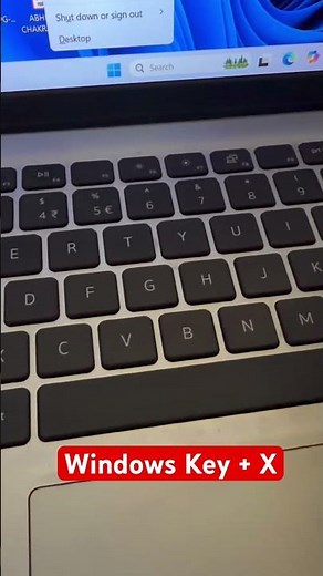 Shutdown Shortcut Key From Laptop 💻