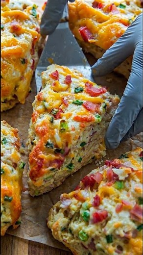 🧀 Ham & Cheese Savory Scones