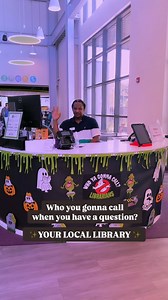 We’re here for you! 📚👻💚 Like the Ghostbusters, we’re dedicated to serving our community! We’re always ready to help you tackle your reading, research, learning needs and much more! Explore our collection and get in the spooky season spirit!! 🎃 | Charleston County Public Library