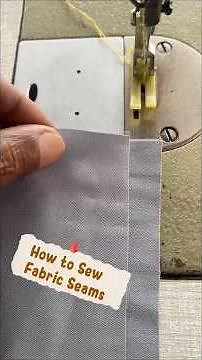 How to Sew Fabric Seams #shorts #sewing