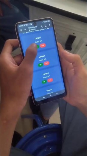 Tugas Project : Kendali lampu LED memakai web server menggunakan ESP 32
