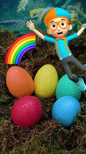 🔴🟠🟢 Learn COLORS with REAL DINOSAUR EGGS🤪! #shorts