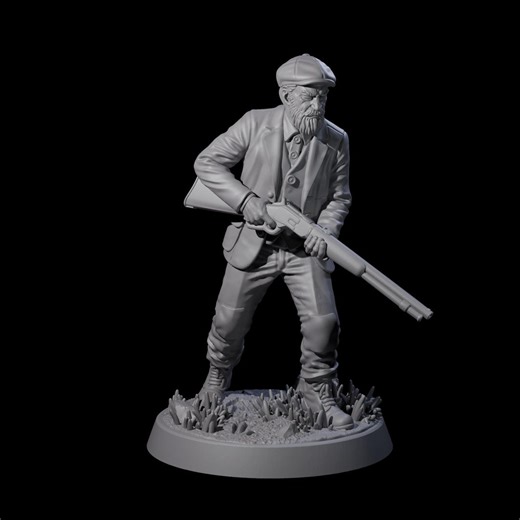 Hunting Human Investigator Miniature for D&D, Dungeons and Dragons, Pathfinder and Many Other Tabletop Games - Etsy