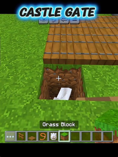 Minecraft.. Castle Gate 💀😱 #minecraft #trending #shorts