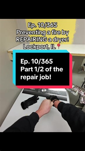 Ep.10 of preventing a fire by REPAIRING a dryer! This job is a lot different then what i usually post and unfortunately it takes a turn for the worst.. #dryerventcleaning #fyp #dryerventsafety #dryerventmaintenance #fireprevention