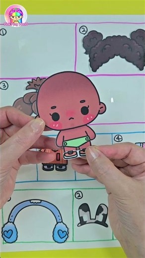 Random Paper Dolls dress up game #paperdiy #papercrafts