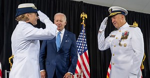 Coast Guard Adm. Linda Fagan becomes first woman to lead a U.S. military branch